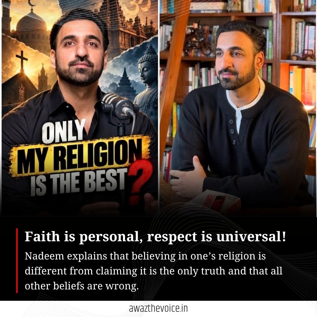 AwazThevoice's tweet photo. Believe in your faith, respect every faith!
#Faith #RespectEveryFaith #ReligiousHarmony #UnityInDiversity #Peace #Humanity #MutualRespect #LoveAndRespect #Togetherness https://t.co/HCa2WHFLy0
