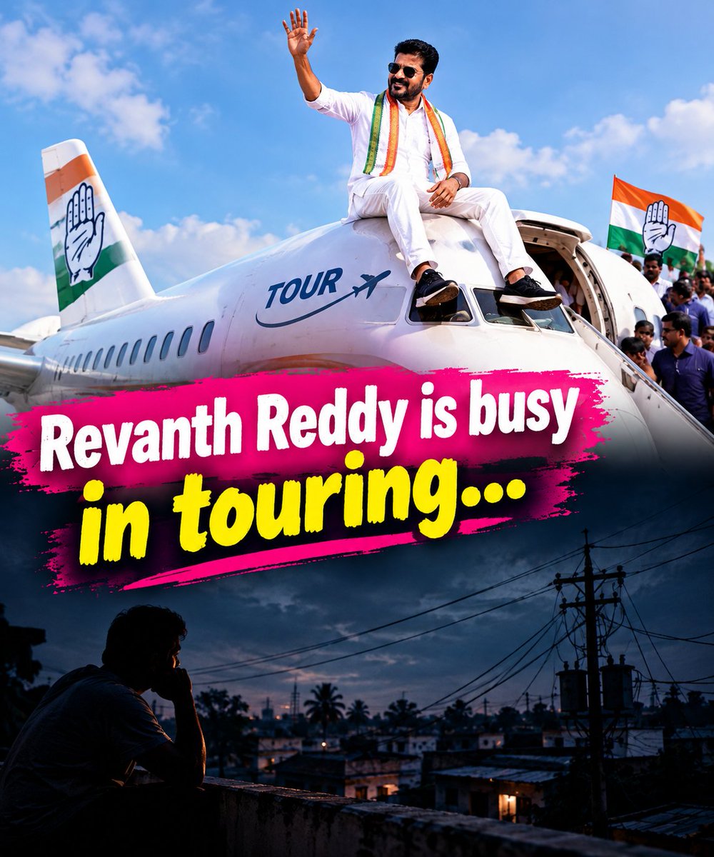 singer_nanigoud's tweet photo. Anna 😂 Congress means power cuts, Anna! Revanth Reddy is busy touring… does he have time to care about people’s power problems? He may have time for his brothers’ land encroachments, but does he have time to care about the people, Anna? 🤔⚡ https://t.co/IENURFF2Ff