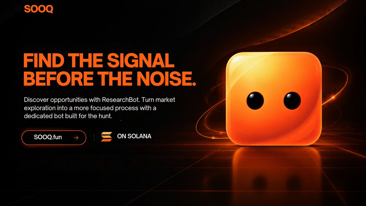 sooq_bot's tweet photo. Cut through market noise with precision. 
Discover high-potential Solana opportunities effortlessly using ResearchBot—your dedicated market analysis assistant.   

🌐 https://t.co/jc1f7bmvyK https://t.co/vH6534rxKs