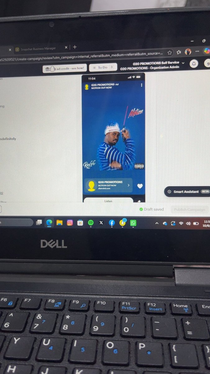 callhimdmt01's tweet photo. hi guys, i’m DMT… i’m into pr, music promotion and targeted snapchat ads for artists and brands looking to reach the right audience and gain more visibility.
if you need any of these services, feel free to tap in. 🤝🏽

dm for inquiries 📩 https://t.co/NsH4ywC83J