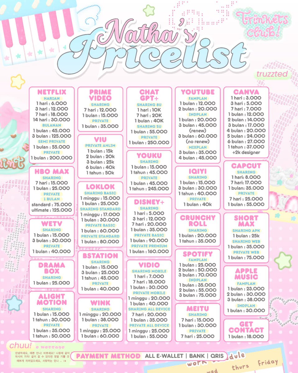 wontderkid's tweet photo. @selcouthies 61 ౿ 🥛🌸 𖦹 aloo kak lirik @.sexuit yuk! 𓂃 ⁺ 🍧 ៶៸ pricelist cantik masa gak bikin tertarik .ᐣ .. ♡﹪ toko dengan rating bintang 5 ☆ ˖ 👛 ᰍ siap bantu kakak dengan manis! ᳳ 🍥  ̥ ݁๑

⊹ 𓈒 🎀 ര  chat  ⦂  https://t.co/U3DhLxOFg1 https://t.co/pzKdvX7jzv