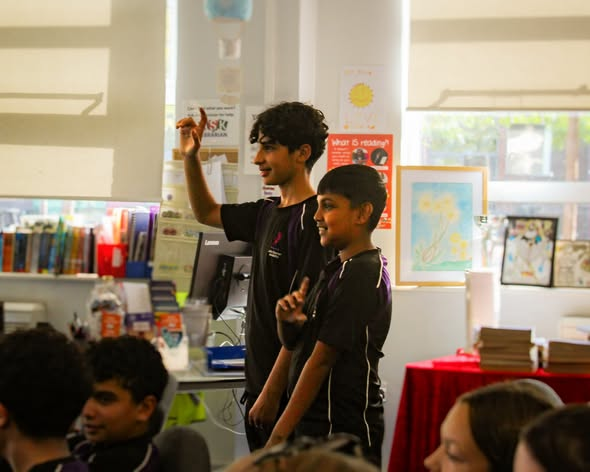 ArkCharter's tweet photo. Our Year 9 students recently had the opportunity to meet Nathanael Lessore , author of Steady For This, What Happens Online, Like A Brother, Against All Odds and our current class read, King of Nothing.
Students enjoyed hearing about Nathanael's journey as a writer. https://t.co/VSOi0cKkuR