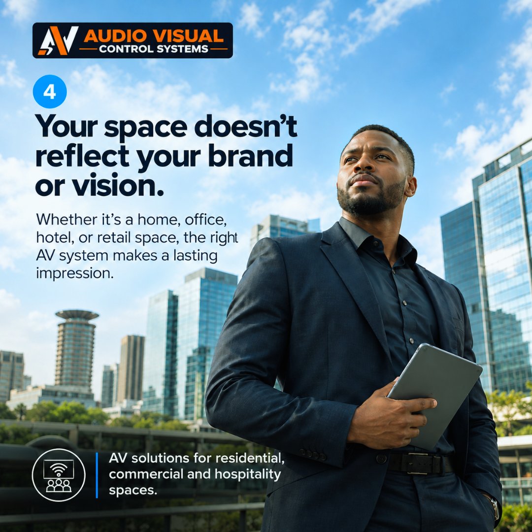 AudioVisualCS's tweet photo. Your space might be telling you it's time for an upgrade. 👀
From frustrating boardroom meetings to entertainment systems that don't quite deliver, the right AV setup can make a real difference.
AVCS Kenya | Design. Integrate. Support.
#AVCSKenya #AVIntegration #SmartHomesKenya https://t.co/9bzFj2F3ij