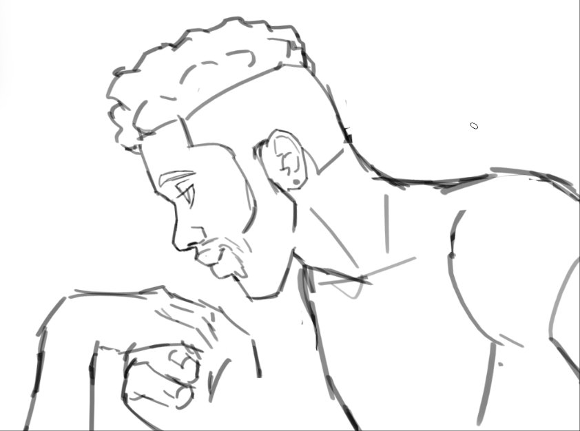 Hairlic3's tweet photo. A little #baptiste wip yaaayyy you get a gold star of u guess whose hand he's kissing https://t.co/4pTUyCiLpL