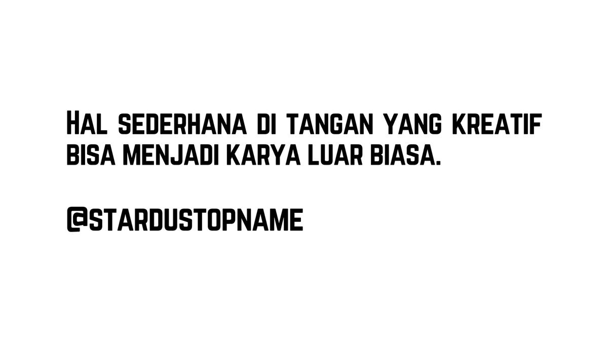 stardustopname's tweet photo. Sesuatu yang sederhana tidak pernah benar benar biasa di tangan seseorang yang tahu cara menciptakan. Apa yang dianggap tak bernilai oleh banyak orang, bisa menjadi sesuatu yang luar biasa ketika disentuh oleh imajinasi yang berbeda. 
Kreativitas bukan tentang seberapa banyak alat yang dimiliki, seberapa mahal bahan yang digunakan, atau seberapa rumit proses yang dijalani. 
Kreativitas adalah tentang kemampuan melihat sesuatu dari sudut pandang yang tak terpikirkan oleh orang lain. Mengubah keterbatasan menjadi peluang, kekurangan menjadi karakter, dan hal sederhana menjadi karya yang memiliki cerita. 
Sebab keistimewaan sebuah karya bukan terletak pada apa yang digunakan untuk membuatnya, melainkan pada cara penciptanya melihat dunia dan meninggalkan sebagian dirinya di dalamnya🎨