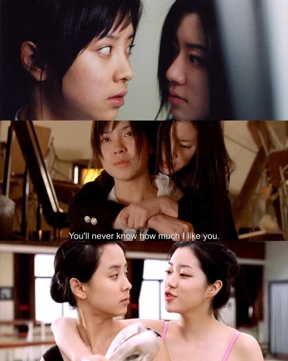 baiyhe's tweet photo. since it is horror season, i want to recommend this classic movie from the horror franchise: Whispering Corridors called ‘Wishing Stairs’. 

it is has an underlying one-sided sapphic dynamic where one girl is in love with the other, while the other girl is jealous of her https://t.co/F7hoPLqBdD