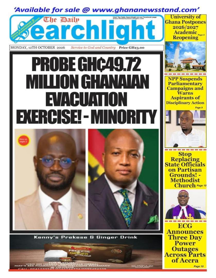 sonofjacob98's tweet photo. More from today’s dailies!!!

Visa Fraud Scandal 
SA evacuation scandal 

Hmmm, enti 3b3y3 yie???

#WhatIsAblakwaHiding
#AccountForThe16.4Million
#SAEvacuationScandal https://t.co/UqjxkpHijm