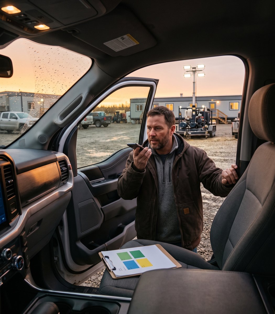 oilpatchai's tweet photo. Owners of independent oil sands contractors have one job that rarely makes it to an invoice: the "while you're here" job.

Anyone who has worked rotation has seen it happen.

The crew is packing up at the tailgate.

A client hand walks over.

"While you're here, can you check that pump?"

Of course the crew agrees. The work is real, and the client wants it done.

But nobody hands over paper for it.

The crew lead means to note it once the shift ends.

By the end of a 12-hour day, that note rarely happens. 📌

So the job is done, but no work order exists.

No work order means no PO line to charge it to.

A PO line is the purchase order row a charge has to match.

So the job you can see is the tip.

Under it sit the missing work order, the missing line and the missing ticket.

The common answer is another form on the clipboard.

But nobody at the end of a 12 wants a longer clipboard.

The record has to come from the work itself, in the moment.

That turns this into an owner's call, not a desk task.

Here is the decision to make this month.

Sign 1 rule for every crew: no add-on starts without a 20-second voice note or a photo. 🔧

Name 1 person who owns the Friday list.

Then read that list yourself for 4 Fridays.

That is The S.E.A.M. Method, run on the tailgate seam.

Spot: the voice note is the moment the ask happens.

"Pump on the east skid, their lead hand asked, 2 of us, about 2 hours."

It goes straight from the crew's own phone into the company's Microsoft or Google files.

Extract: an AI assistant writes a draft work order from that note.

Apply: it searches the open POs for a line that fits, and flags the draft if none does.

It also drafts the written approval request for the office to send.

Make one approver: your coordinator closes or chases each draft on Friday.

The AI drafts only. Billing and sending stay with a person.

Every work order keeps a link to its voice note and the name that approved it.

So the Friday list either comes out empty or gets worked down to empty. ✅

The cost of waiting is quiet, but it is real.

Every week without the rule, the same spoken add-ons finish with no paper.

Therefore the cheapest week to start is this one.

Owners who run their yard this way keep 1 object on the desk: the Friday add-on page.

👇 If add-on work that finishes with no paper is not something you wanna live with,

then comment UNBILLED and I will send you The Weekly Unbilled Work Report Template.

The pump still gets fixed when a client asks, and now it gets billed too.

If the tailgate ask that never becomes a work order is your leak, let's find where AI fits in.

Book your free AI Readiness Assessment call. It's in my profile.

#OilPatchAI #oilsands

I still work out here on rotation. These views are mine alone, and Oil Patch AI Systems is independent of every operator I work for or have worked for: no affiliation, no endorsement.