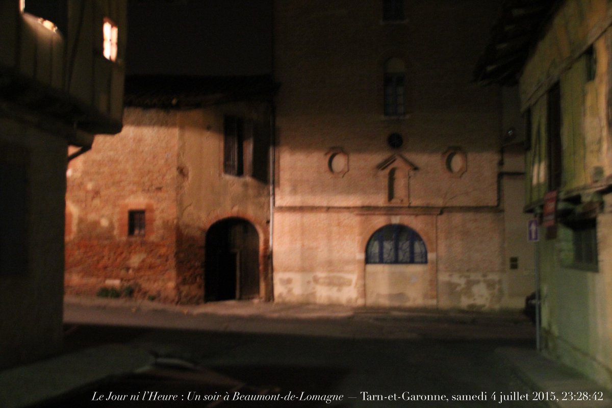 RenaudCamus's tweet photo. Le Jour ni l’Heure 7617 : Un soir à Beaumont-de-Lomagne — Tarn-et-Garonne, samedi 4 juillet 2015, 23:28:42 https://t.co/074DGA7fi4