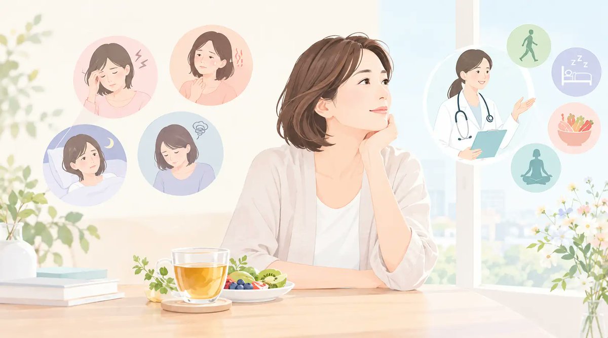 SatoRin98's tweet photo. Recently, you've been waking up in the middle of the night. You get irritated by small things. You suddenly experience hot flashes. 

 https://t.co/n1S0i1d9oP
  #menopause #40s https://t.co/I9SnGe6nto