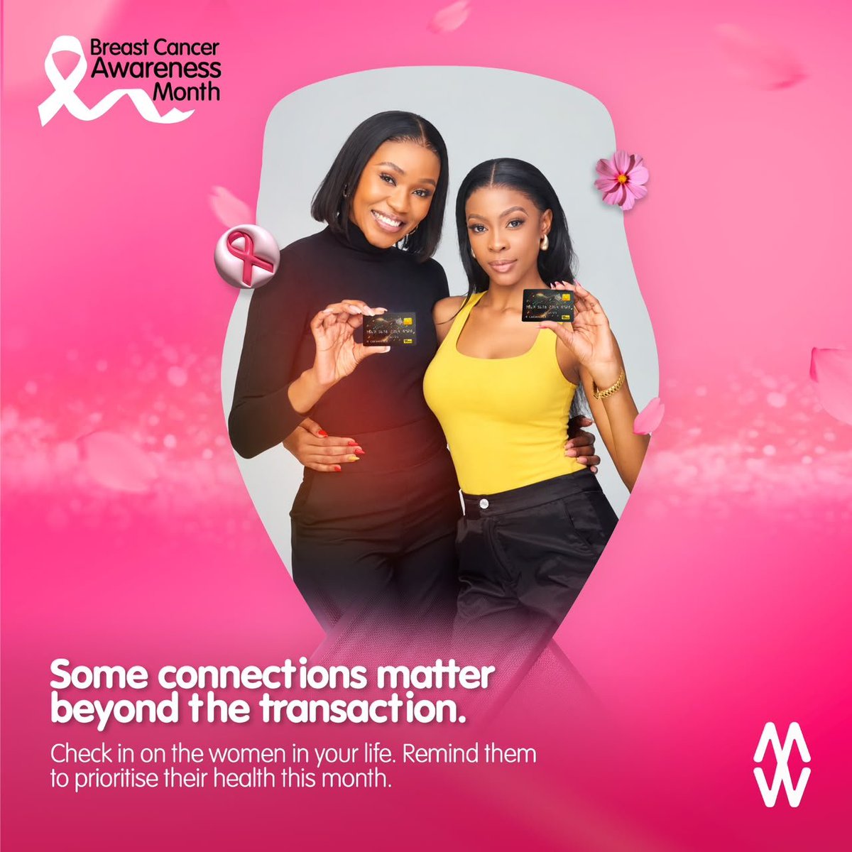 ZimswitchTech's tweet photo. Some connections matter beyond the transaction. 💗

This October, check in on the women in your life. A simple message, a call, or a coffee date can remind her to prioritise her health. Early detection saves lives.

Tag a woman you love and send her a reminder today. 🎀

#PinkOctober #WomensHealth #BreastCancerAwarenessMonth