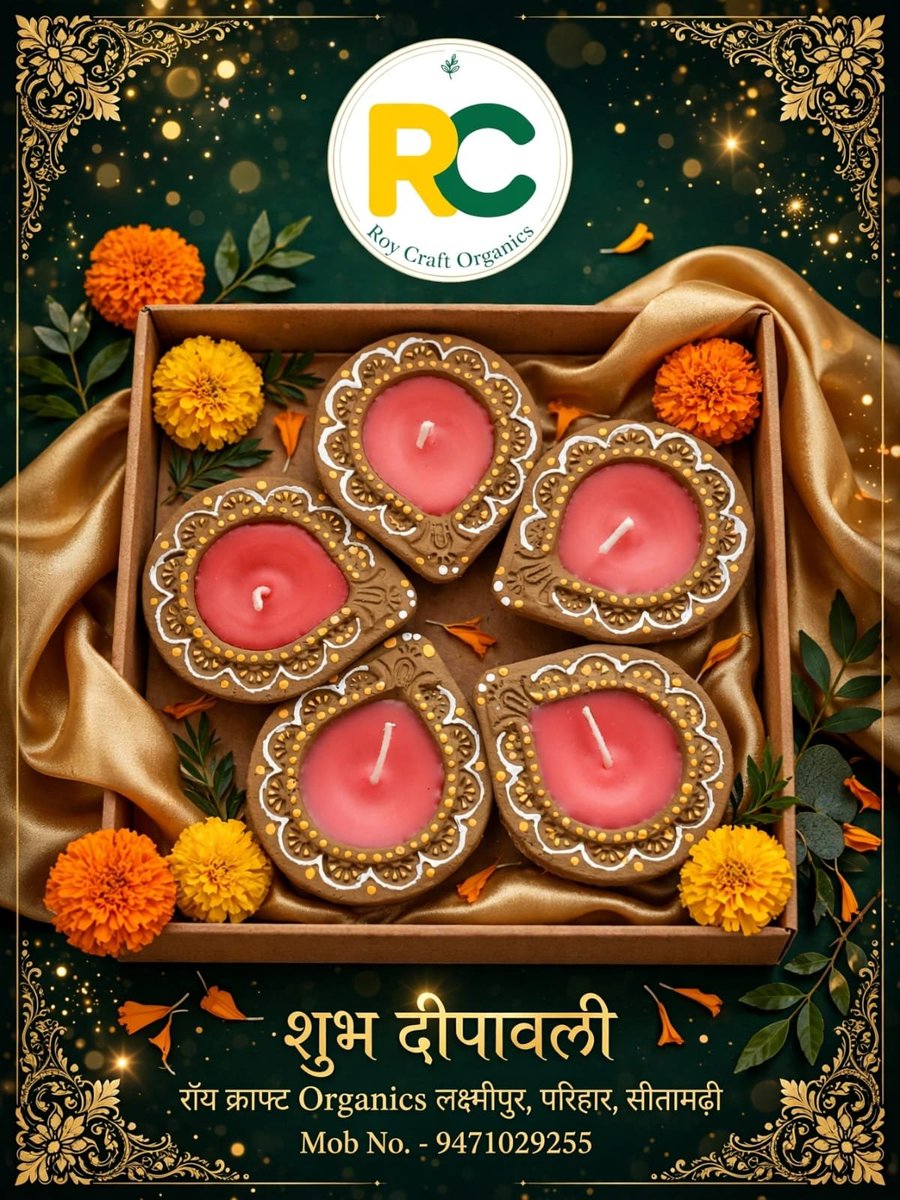 Avnishroy10's tweet photo. शुभ-लाभ और पारंपरिक प्रतीक  
​खूबसूरत डिजाइन वाली दीया कैंडल्स  
​पूजा सामग्री और सुगंधित अगरबत्तियां  
​इस दीवाली अपने परिवार और दोस्तों के चेहरों पर मुस्कान लाएं। सीमित स्टॉक उपलब्ध है, आज ही अपना आर्डर बुक करें!
​📍 पता: लक्ष्मीपुर, परिहार, सीतामढ़ी
📞 मो नं. - 9471029255 https://t.co/qaAd7Ow157