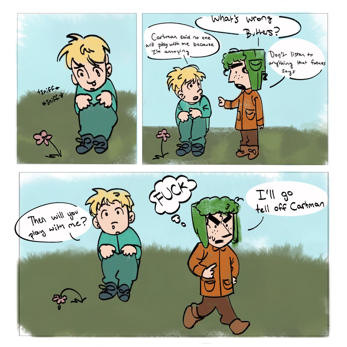 ChampShroom's tweet photo. Lil comic abt Kyle #sptwt https://t.co/VhyGXLOGmC