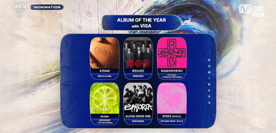 snowlea19's tweet photo. ALBUM OF THE YEAR with VISA 🔥
#andTEAM #앤팀 #MAMA2026 https://t.co/q9CNobpw7W