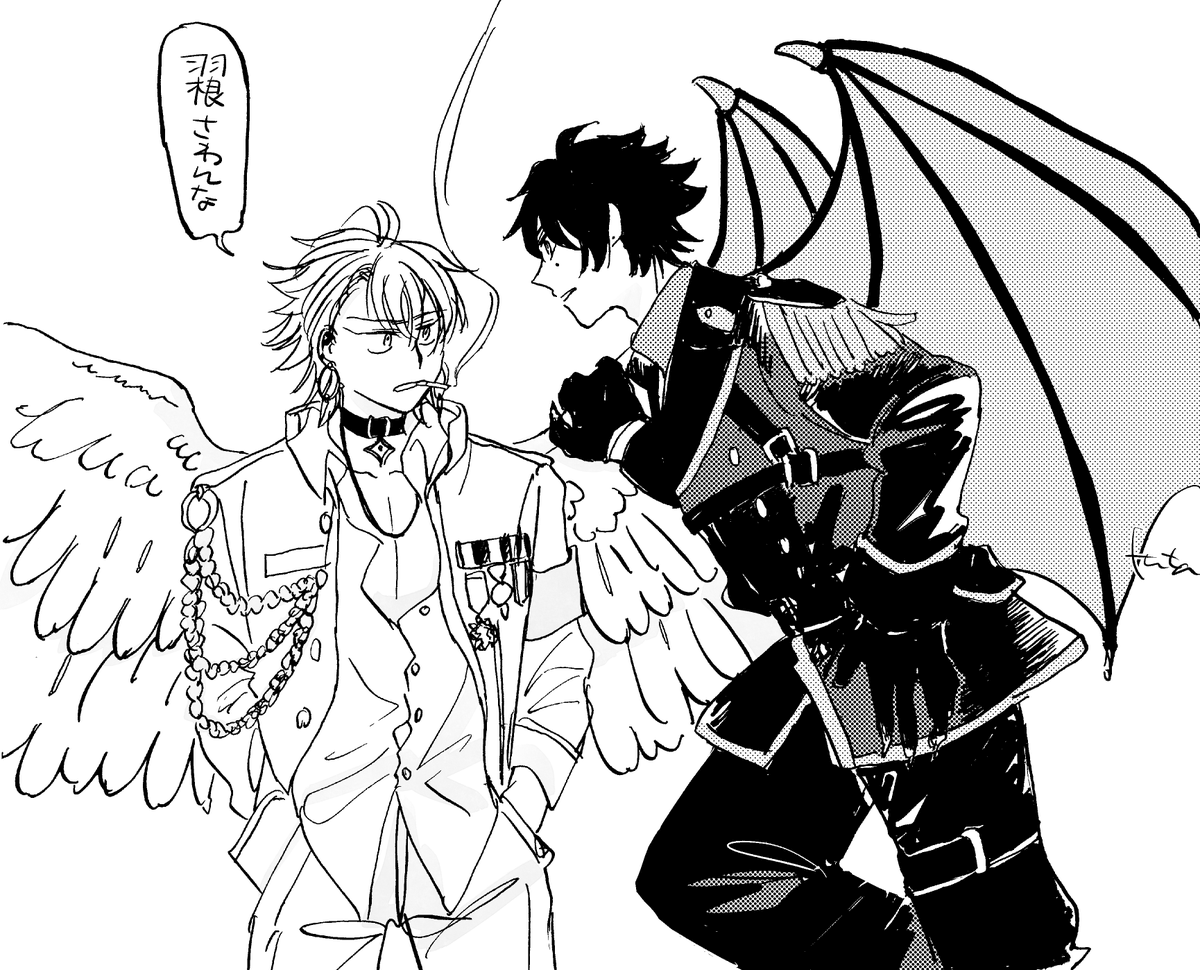 t61b2018's tweet photo. 👼と👿 https://t.co/30OgMhiJ9J