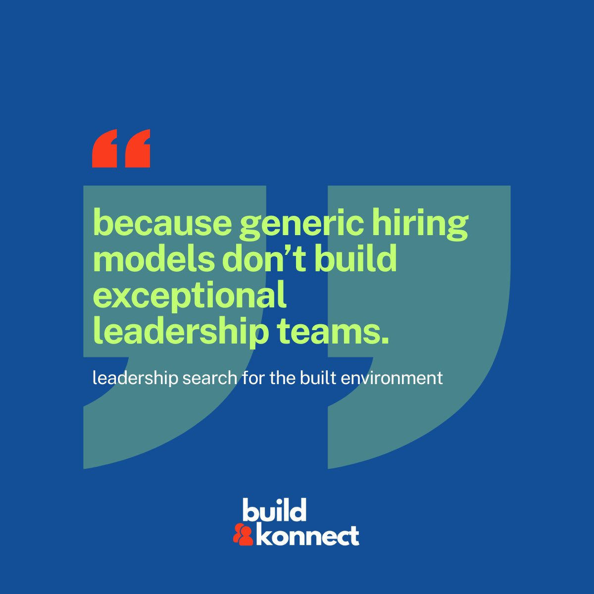 BuildKonnect's tweet photo. Generic hiring fills roles. Exceptional leadership transforms organisations.
#BuildKonnect connects businesses across the built environment with leaders who drive long-term growth.
#LeadershipSearch #ExecutiveSearch #BuiltEnvironment https://t.co/e8QCzgyASU