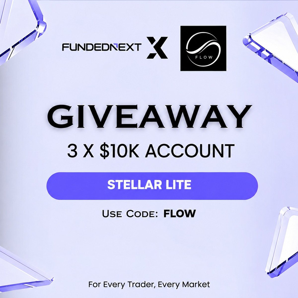 TheTradingFlow's tweet photo. 🚨 3x $10k Giveaway with 
@FundedNext
 
To enter :

1️⃣ Follow @FundedNext @TheTradingFlow  

2️⃣ Like and Repost

3️⃣ Tag 3 traders

That's it! 🎯

WINNERS will be announced on 120 comments 🖊️

Good luck, everyone! 🍀 https://t.co/oBgyoVKxJz