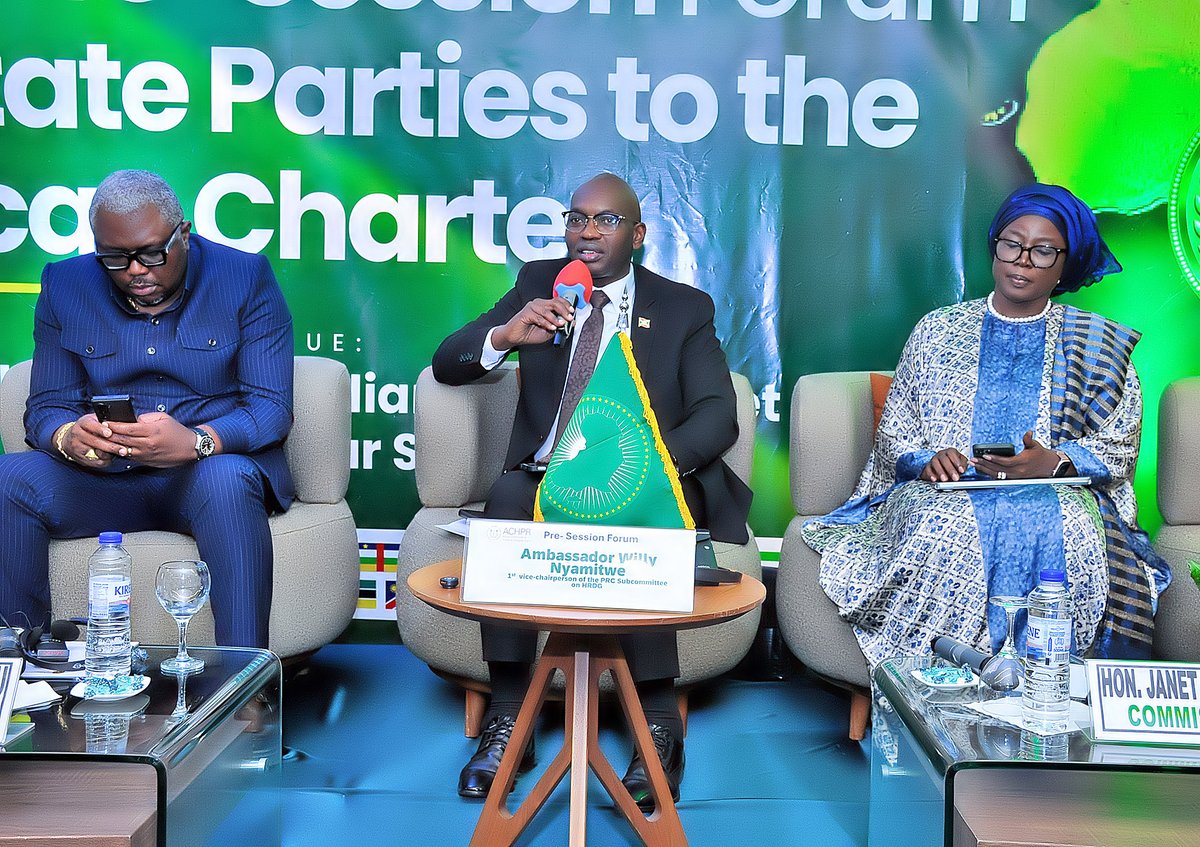 willynyamitwe's tweet photo. In #Dakar, I successfully chaired the 3rd Pre-Session Forum of States Parties to the African Charter on Human and Peoples' Rights (10–11 Oct). We agreed on: a follow-up mechanism for recommendations, stronger Commission resources, meaningful youth and women inclusion, and a united African voice on the Right to Development.