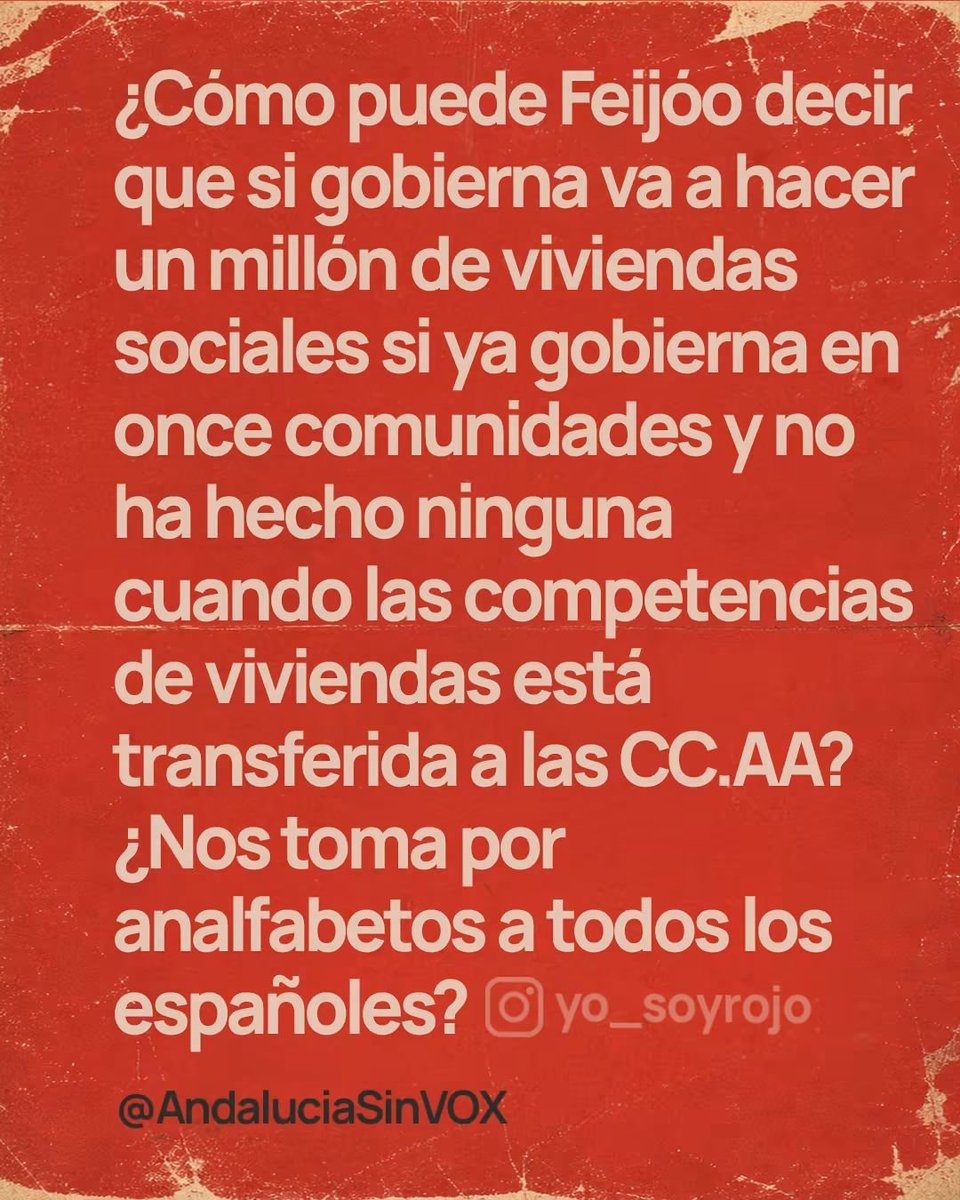 jebl_'s tweet photo. Promete un millón de pisos en Moncloa mientras en 11 CC.AA. con la competencia transferida no ha levantado ni un tabique. No es política, es tomarnos por imbéciles a la cara. Menudo nivel de estafa electoral... 
🎪🗑️ #FeijooMentiras https://t.co/ByHbdvgYF7