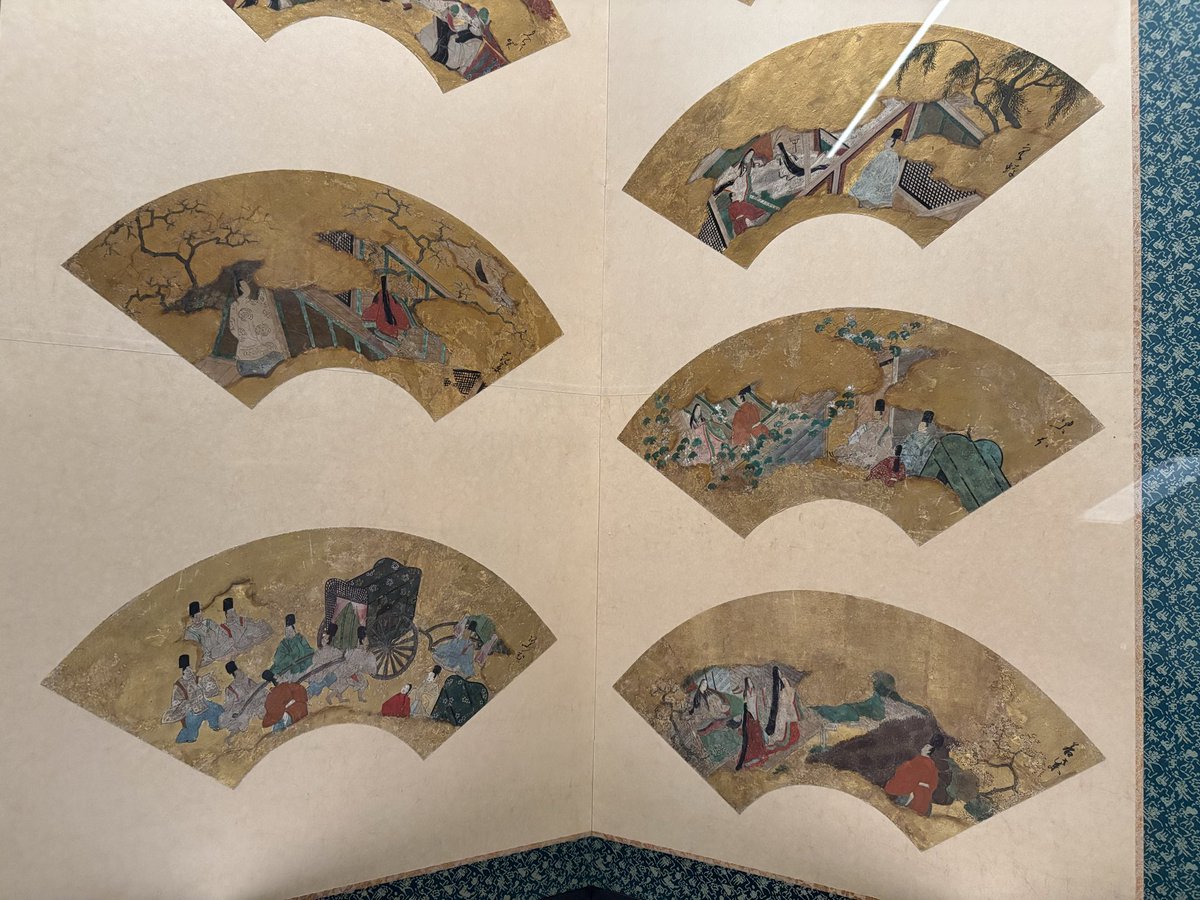 441juchu's tweet photo. 愛のカタチ展@福田美術館。愛と欲望を形にした日本画の数々。第1章は源氏絵から松園・清方まで愛にまつわる作品。福コレの優品たちが並ぶ😍。第2章からは福田美初の春画展。幻の《稚児草紙》、北斎《浪千鳥》など結構あります。生き生きとした表現といえばそうかもなんですけどね…さすがに写真禁止🈲 https://t.co/7aG6l2pSHY