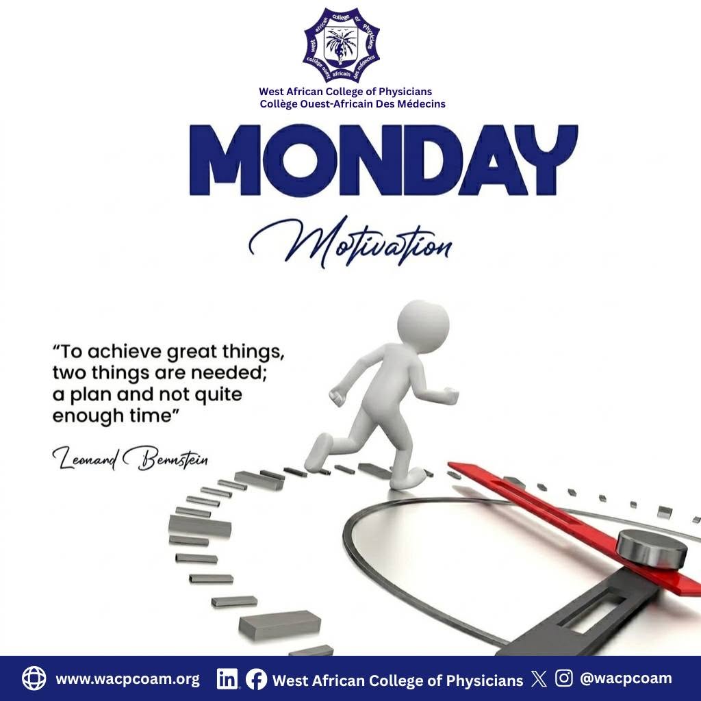 wacpcoam's tweet photo. π Monday Motivation
Great things happen when preparation meets purpose. Step into the new week with a clear plan, focused action, and the determination to make every moment count.
#WACP #MondayMotivation #ExcellenceInHealthcare #ProfessionalGrowth #StartStrong https://t.co/57dFfYyoY3