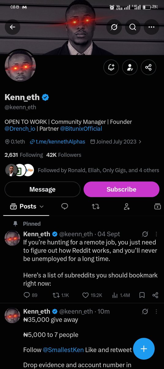 thought_scribe1's tweet photo. @keenn_eth @SmallestKen Done with notification turned on ✅ 

Opay 
7086625064
Edikan 

Thank you @keenn_eth https://t.co/8rLuGsRVzF