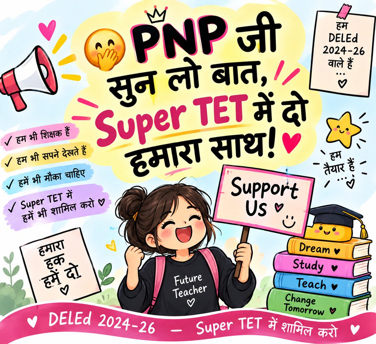 AAKANKSHARxn8t's tweet photo. PNP अध्यक्ष कितने अच्छे है।
  हम भी आपके बच्चे है।
हमारा सत्र जल्दी पूरा करे।।।।
@myogiadityanath @thisissanjubjp @UPBasicShiksha @basicshiksha_up @UPGovt
#UPDElEd_मौका_दो_न्याय_दो #UPDElEd_2024 https://t.co/lH3j0Wqr4g