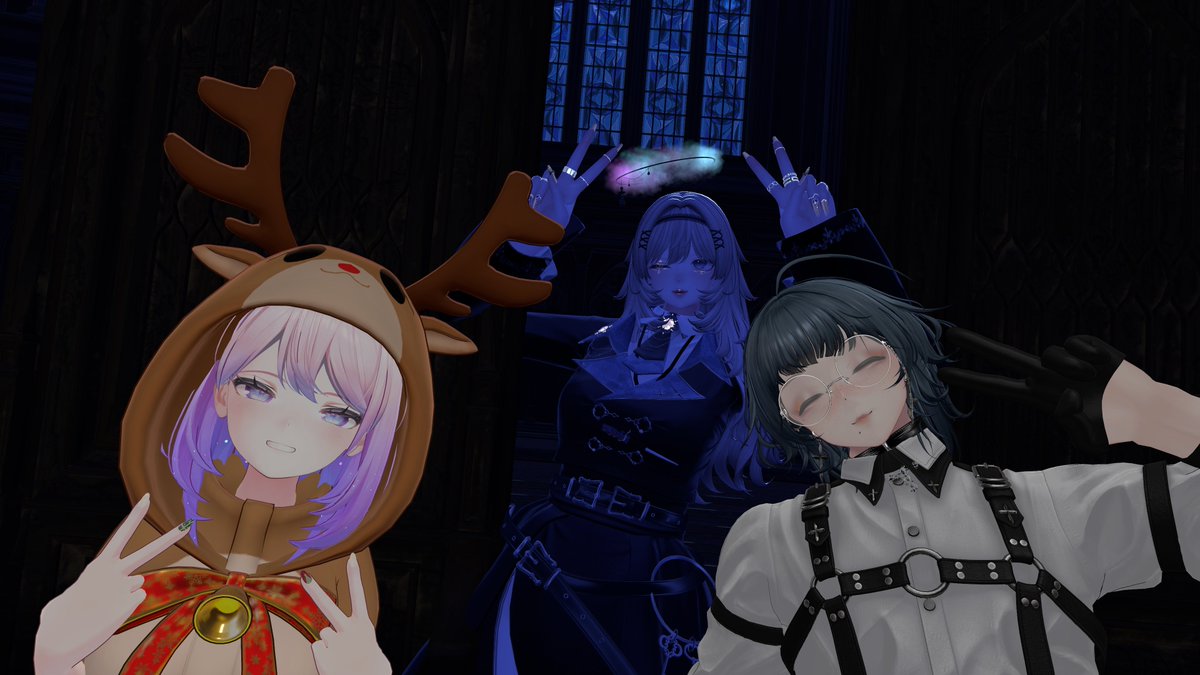 nakayan0110vrc's tweet photo. つい先日は #NightSmoke_VRC にお邪魔させていただきました！

今回も３ローテともにあっという間の時間でしたよ～。
次回開催日は予定があって行けないのが残念です～！　また再来週！

（アフターのお写真などはリプ欄に♪）
#VRChat https://t.co/wa2FlyVQY5