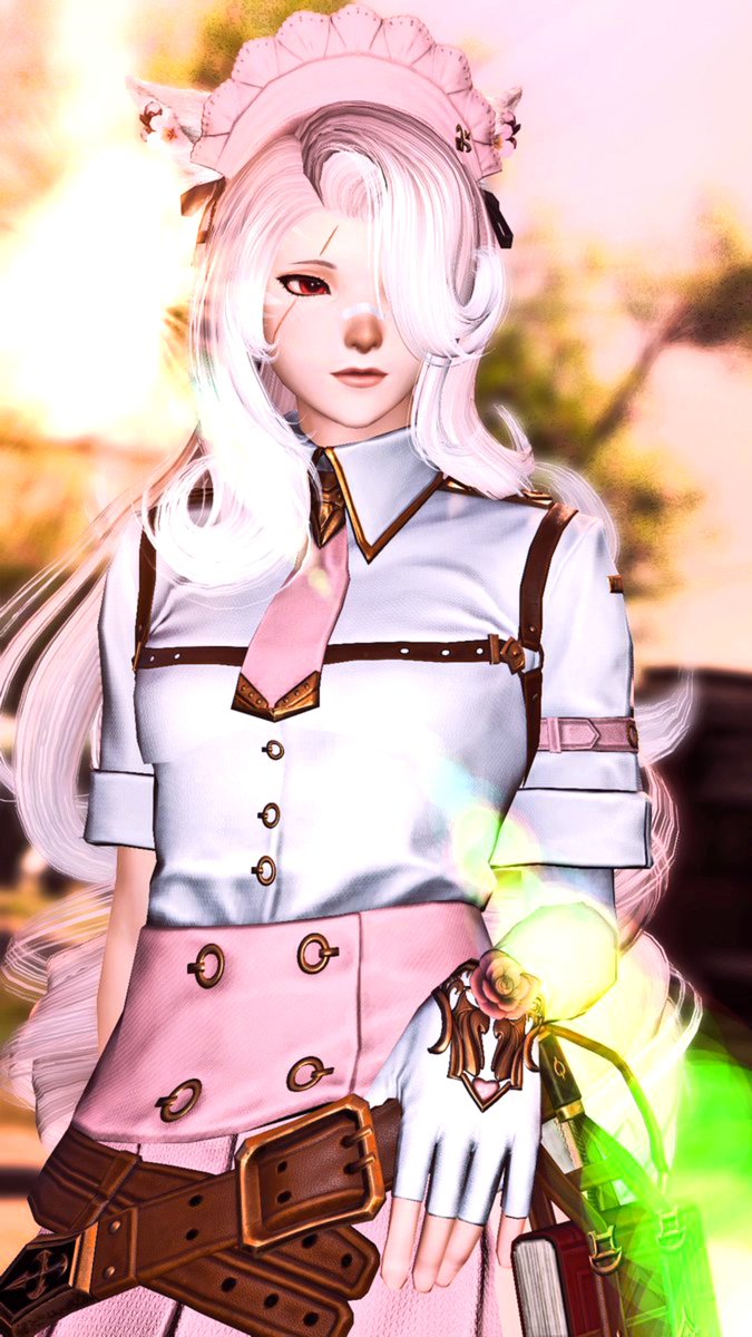 PinkMoonkeeper's tweet photo. Good morning 💕 #gposers �� #miqote • #eorzeaphotos https://t.co/Ohj66s6ca1