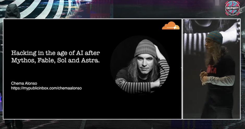chemaalonso's tweet photo. El lado del mal - Ekoparty 22: Hacking in the age of AI after Mythos, Fable, Sol and Astra. https://t.co/X3LsARfMf6 #Ekoparty #Hacking #AI #IA #InteligenciaArtificial #FragmentedJailbreakAttacks https://t.co/bfuBX1iero