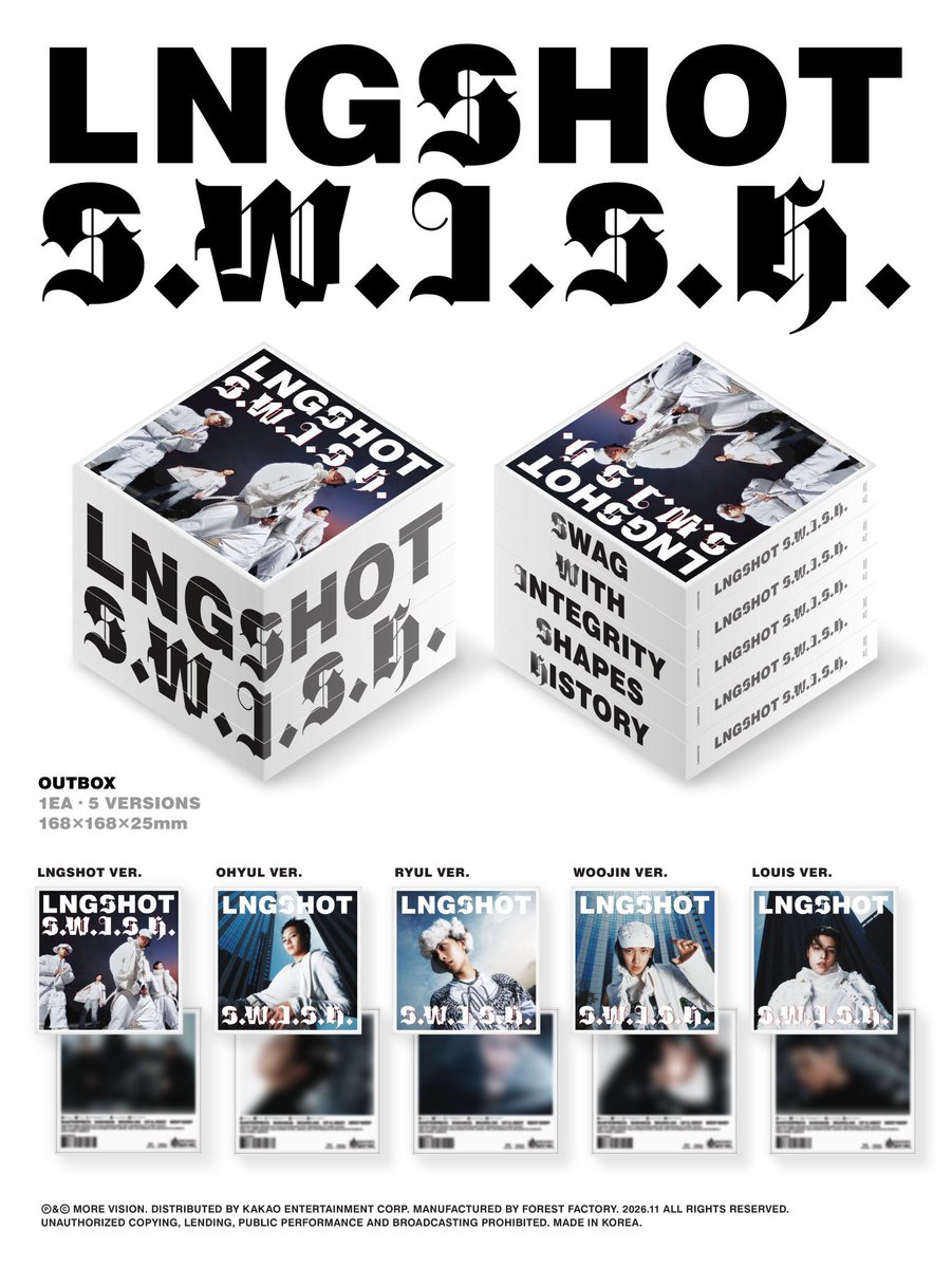 sharing_icii's tweet photo. 🫧SHARING LNGSHOT EP SWISH KTOWN STANDARD VER + POB🫧

•ryul ver 310k dp 195k
•ohyul ver 305k dp 195k
•lngshot / woojin / louis ver 290k dp 190k

✅est bersih ina
✅emstax
❌pack https://t.co/NrZggDqbHn