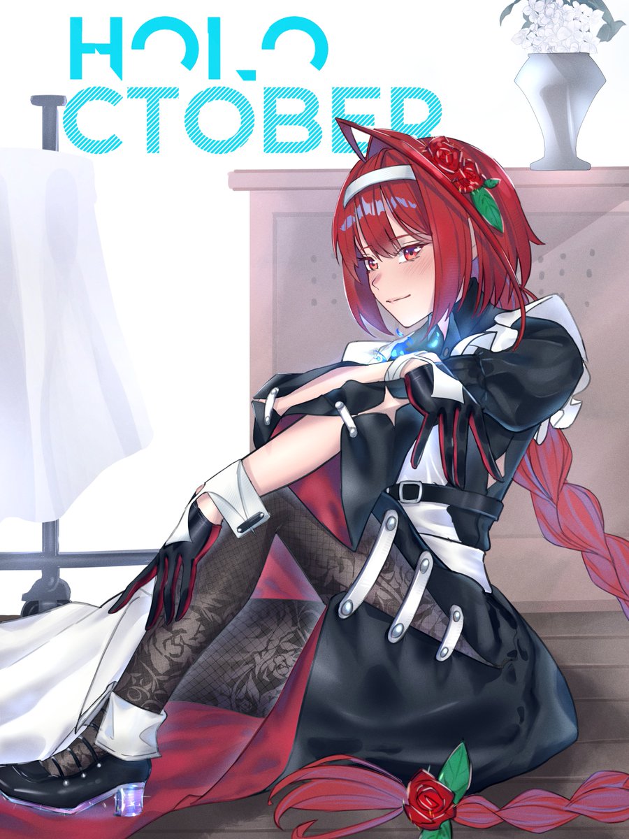 J1nnU's tweet photo. Maid 💄
#HOLOctober #BloodflameArt https://t.co/oxRnvUGnJK