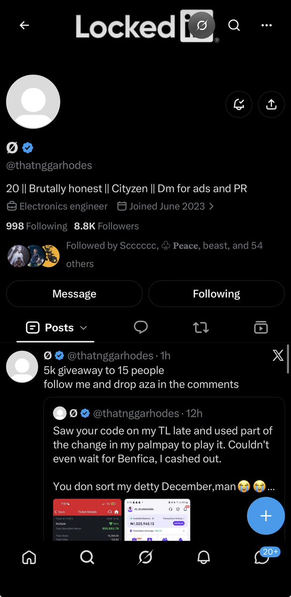Onyinyye120's tweet photo. @thatnggarhodes 9060094610

Palmpay 

Onyinyechi

God bless you for your Generosity @thatnggarhodes https://t.co/IWkwyP46ht