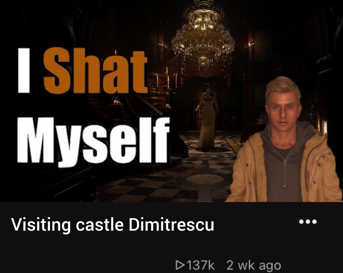 OP_23K's tweet photo. How being chased by Lady Dimitrescu for the first time felt like https://t.co/oHfhWFHw6A