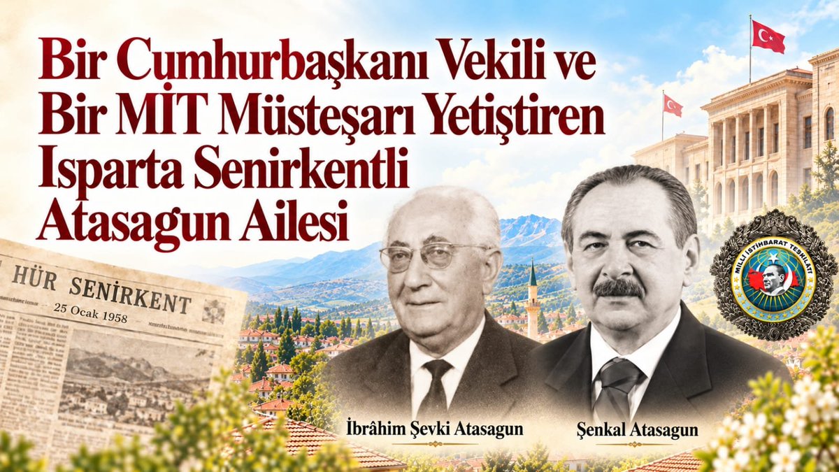 oc32oc39's tweet photo. Bir Cumhurbaşkanı Vekili ve Bir MİT Müsteşarı Yetiştiren Isparta Senirkentli Atasagun Ailesi!

https://t.co/Gcuby8P14A https://t.co/8KbASAiWfy