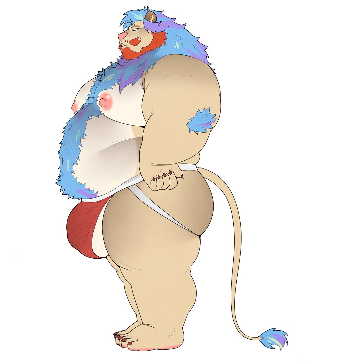 TheBigKinji's tweet photo. If theres one thing about the lion, everything about him is big.   

🎨 whitebeast20 https://t.co/ax9oLWHOw8