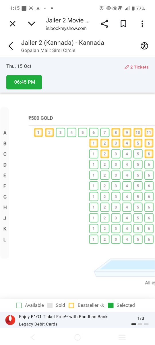 CultAdi's tweet photo. 500 ticket price peak looting 🤦

Tamilnadu ticket price 
Imax rs 400
Epic rs 300
Normal multiplex rs 183

Karnataka 1000rs single screen 🤦

@CMofKarnataka take restrictions rules in ticket price like in tamilnadu 

#Jailer2 #DubbinginKannada https://t.co/VukPTjyRKE