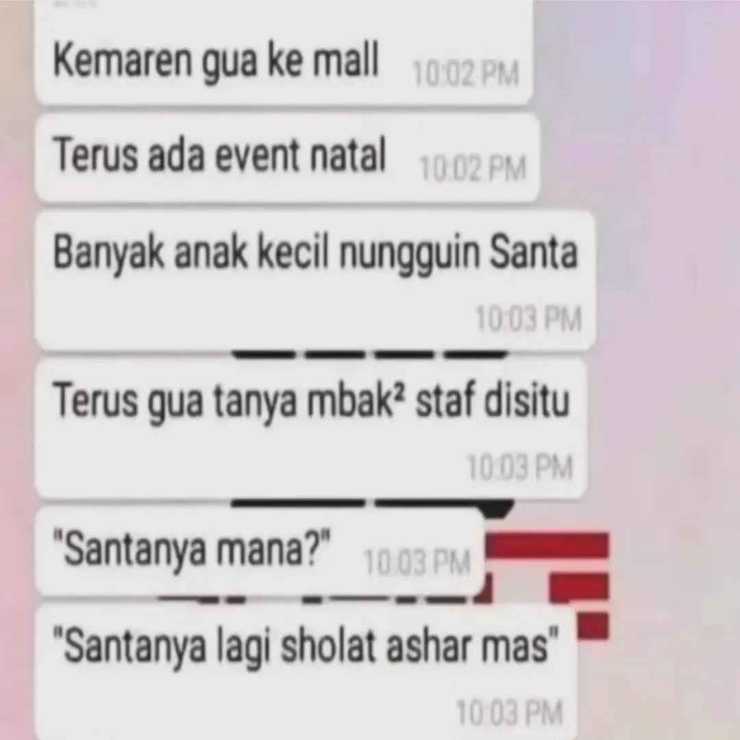 lordsheinz's tweet photo. santa❌ santri✅ https://t.co/au0a7noUIi