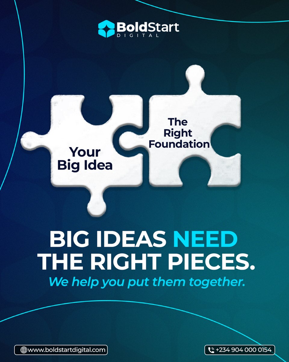 BoldstartDgtal's tweet photo. Every successful business starts with an idea. ๐ก
But an idea alone isnโt enough.
You need the right foundation to turn that idea into something real.
From business registration and brand identity to website development and digital setup, every piece matters.
GM CT #Boldstart https://t.co/os0msqSwb8