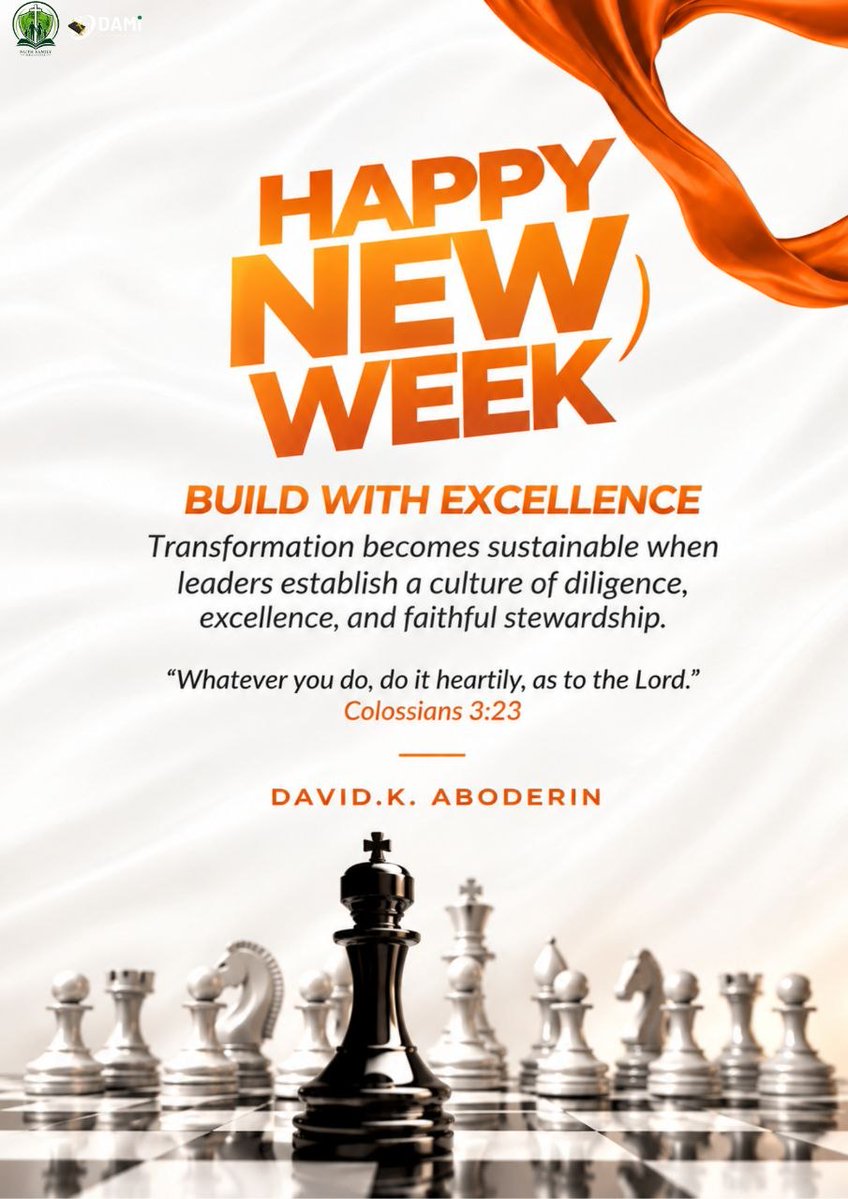 davkabode's tweet photo. 🍀HAPPY NEW WEEK 🍀
✨BUILD WITH EXCELLENCE ✨ https://t.co/0vbwWlYW48