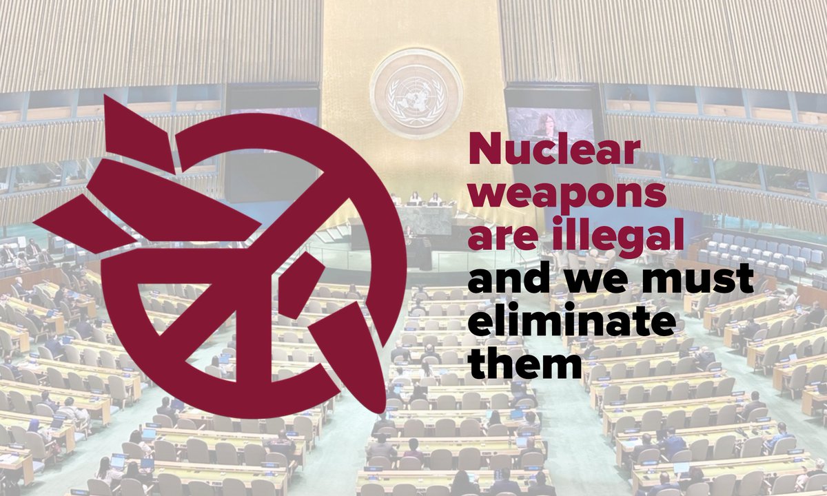 nuclearban's tweet photo. As threats towards peace &amp; security are discussed during the #FirstCommittee of the UNGA this month, we want to emphasize our deep concern at the expansion of the so-called #nuclearumbrella, in particular by France with some EU countries such as Finland and Lithuania.
#Nuclearban https://t.co/L2B6NFUmi0