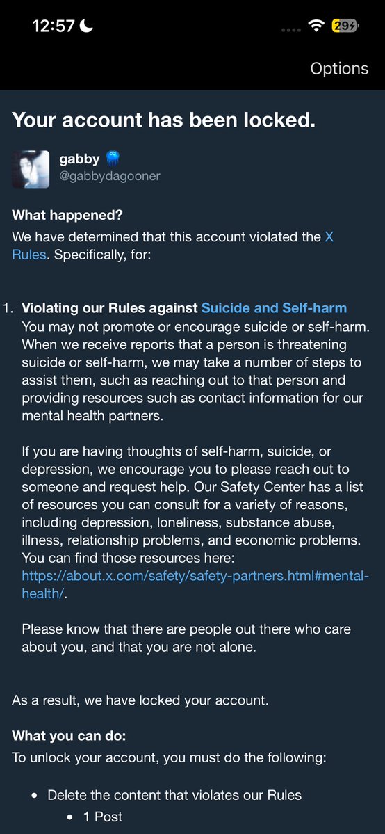 gabbydagooner's tweet photo. I get locked but people can post porn I don’t get it 🫩 https://t.co/ZWvPjtxNXm