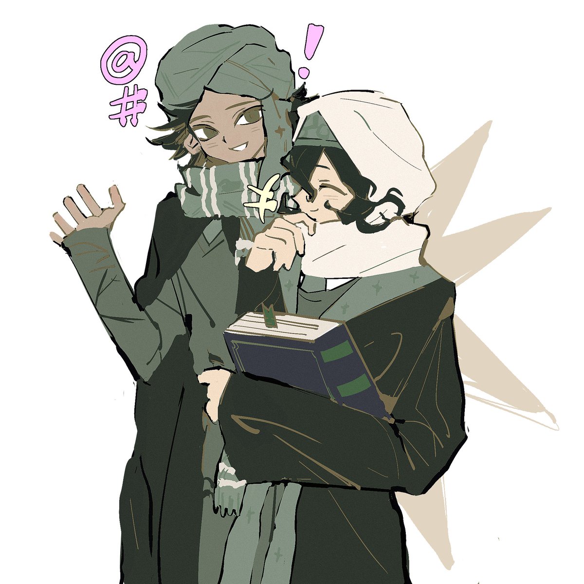 Str308308's tweet photo. #天幕のジャードゥーガル 
#シラファ
They wld both be slytherin i think https://t.co/jgGcyU2YiH