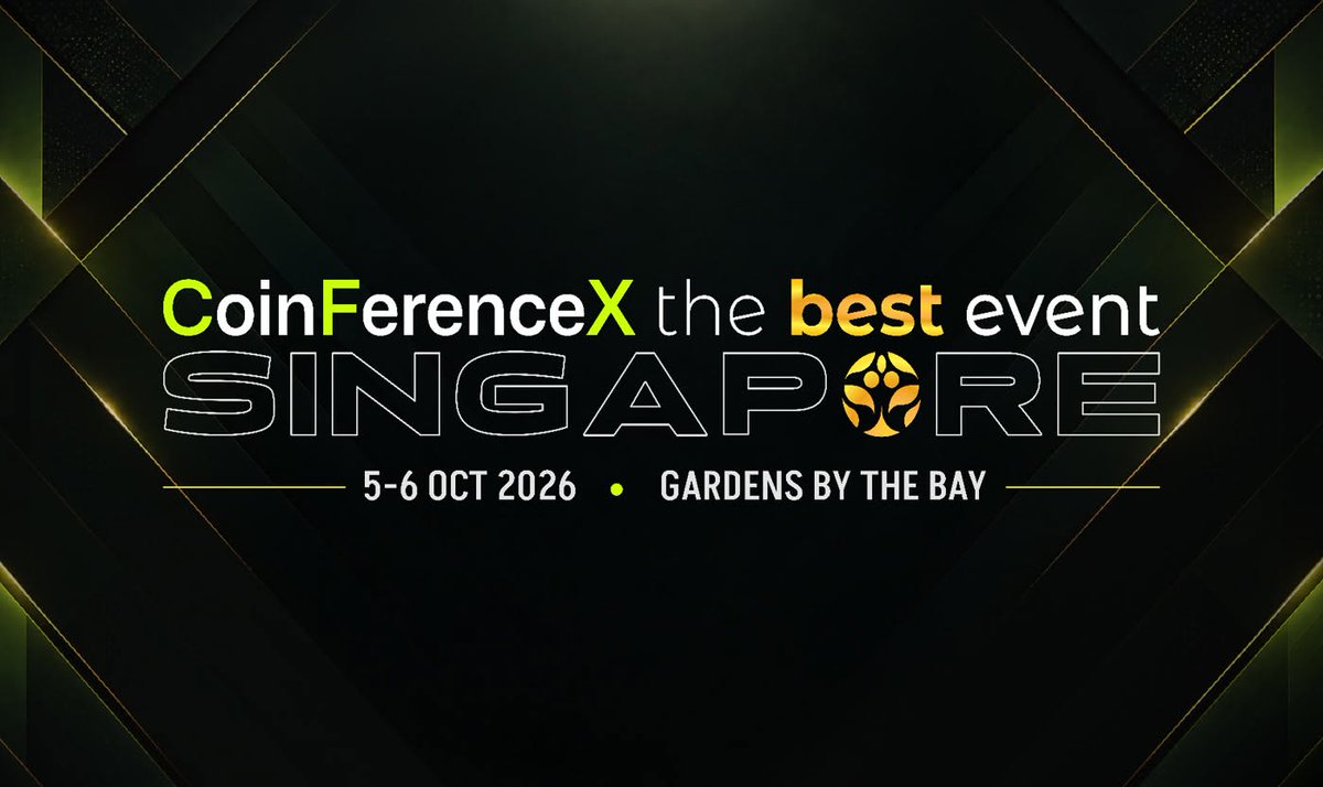 CoinsCapture's tweet photo. CoinFerenceX Singapore 2026 has wrapped up! 🚀 Bringing together 85+ speakers and 26 sessions on Web3, RWAs, stablecoins, and AI agents.

📅 Oct 5–6 | 📍 Gardens by the Bay, Singapore

🔗 Read more: https://t.co/PjenzVMB1E

#CoinFerenceX #Token2049 #TokenWeek  #Web3 #coinscapture https://t.co/dDxKg2DeR1