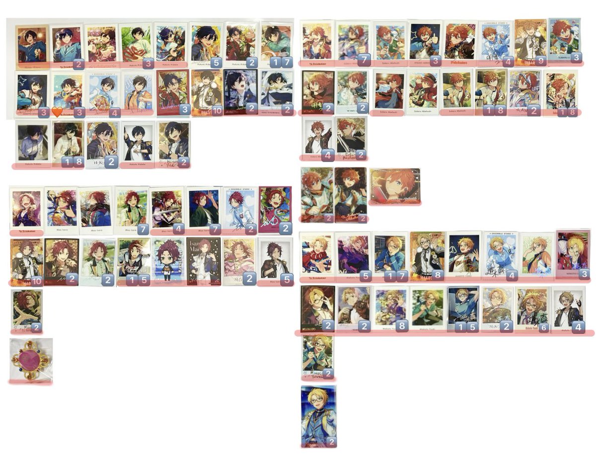 ___chih____'s tweet photo. (交換・譲渡) あんスタ ぱしゃっつ ぱしゃこれ クリカ 周年 特典 箔押し 中国 ポラロイド カード 缶バッジ

譲)英智 渉 桃李 弓弦 北斗 スバル 真緒 真 千秋 奏汰 鉄虎 翠 忍 一彩 藍良 マヨイ 巽 https://t.co/DoHopXrnBc