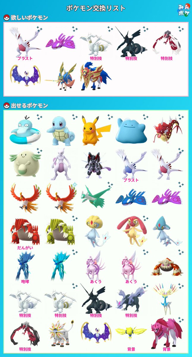 OGbwh's tweet photo. 大阪市内非対面orリモート交換
キラフレ希望
PL高い物や技解放済キャラがほしいです。
キラチャーム優先
よろしくお願いします。
#ポケモンGO交換
#ポケモンGO交換募集 https://t.co/an6avmdsQj