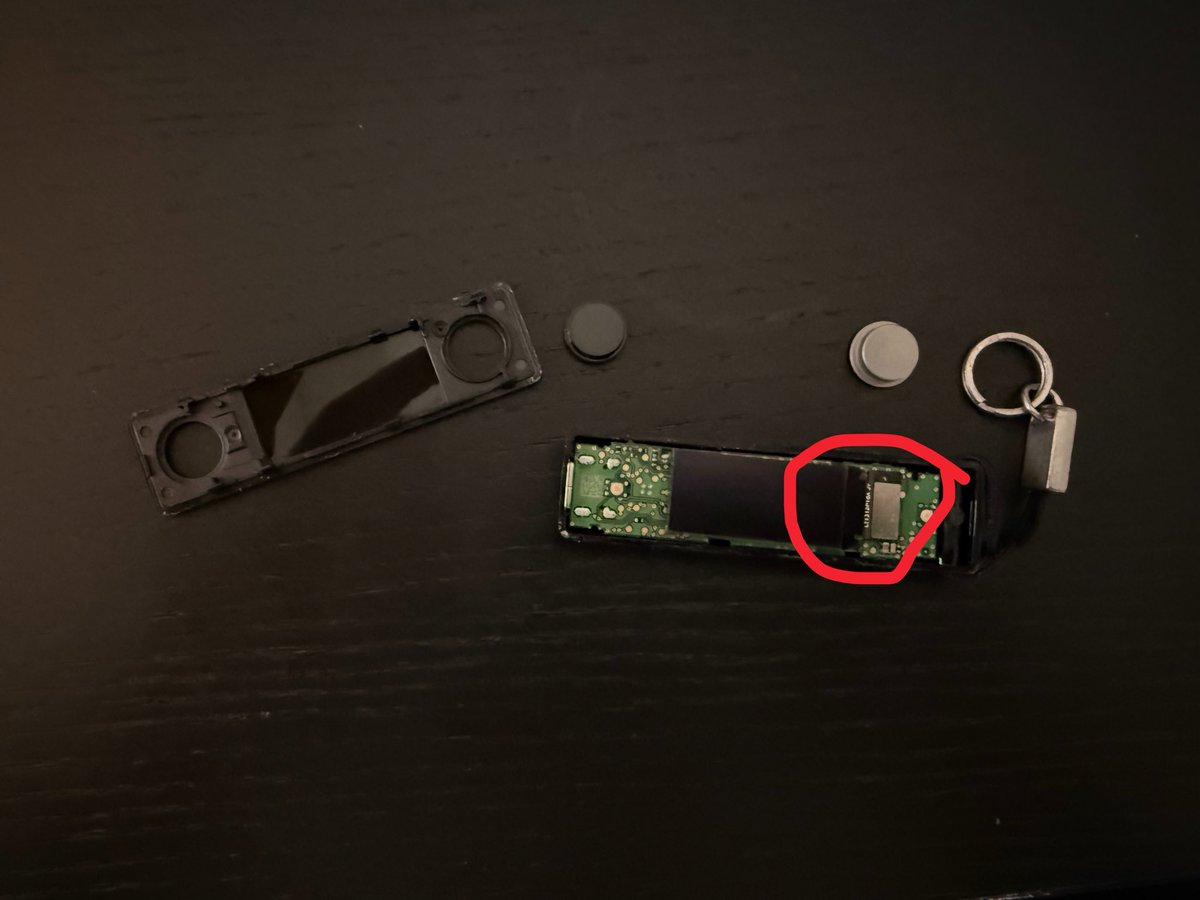 r0bre's tweet photo. To check your ledger nano X for an implant is really really easy and I recommend you do it for peace of mind.

1. take off the lid. Then, using a sharp object like a knife, pry open the case. It comes off super easy once you get it in.

2. open the case. You dont need to fully disassemble the device.

3. check that the display is connected to the mainboard directly like this, without anything else connected between the mainboard and the display

4. check behind the display. There should be nothing but the main board.

The images show a clean board, the way it should look like. Be aware that different generations pf the same product can look differently.

The known attacks target a weakness that exploits a security boundary between main board and display. So really this is all you need to check. Take a peak behind the mainboard too, there should only be the battery.

To put it back together put the buttons in the case first, then just squeeze it back together and it should be just like before.

Be careful not to hurt yourself or the delicate electronics when using a sharp object and make sure to ground yourself before working on the device (touch a heater for example)