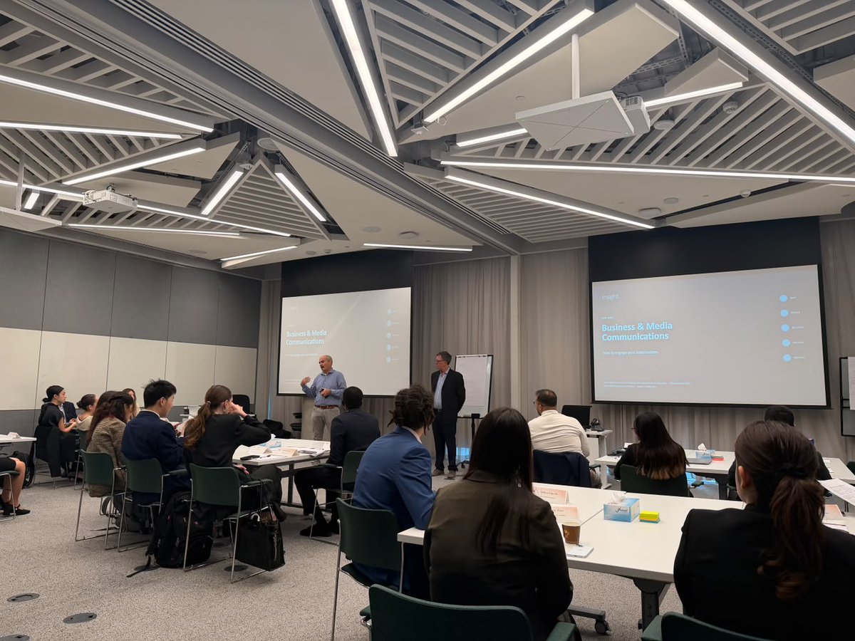 DBA_Programme's tweet photo. Effective communication is at the heart of great leadership. Our DBA Associates recently participated in a two-day Business &amp; Media Communications workshop led by Oliver Blofeld and James Mullan from Insight Middle East. https://t.co/PYH6olxr4U