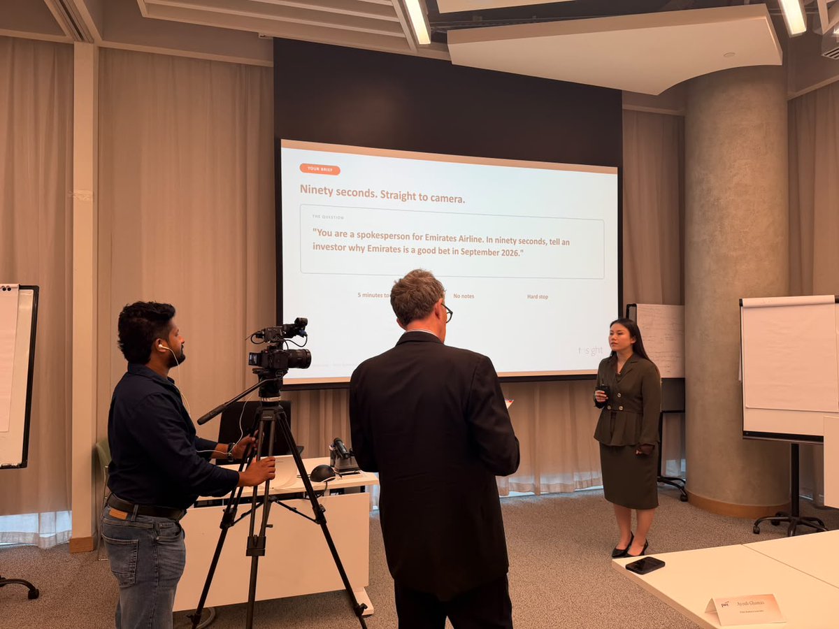 DBA_Programme's tweet photo. Effective communication is at the heart of great leadership. Our DBA Associates recently participated in a two-day Business &amp; Media Communications workshop led by Oliver Blofeld and James Mullan from Insight Middle East. https://t.co/PYH6olxr4U