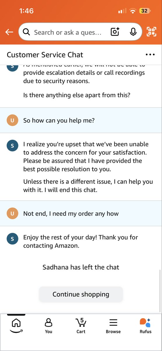 chandreshgamdha's tweet photo. @AmazonHelp This is your help 

I need my order any how because I have very disappointed for your support team and now totally fake your support @jagograhakjago https://t.co/DsmWoxIY6D